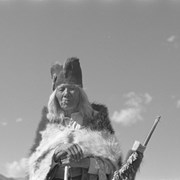 Cover image of Unknown man in fur hat